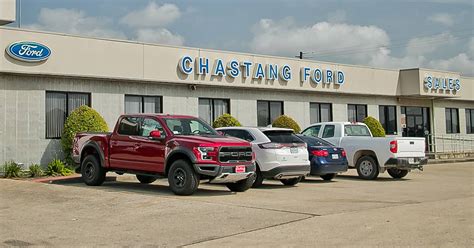 Chastang ford - The off-road foundation includes a reinforced frame, wider stance than all other Bronco series and more extensive skid plate protection. The price for a 2024 Ford Bronco Raptor starts around $91,730. 2024 Ford Bronco Raptor Is Ready To Order Now in Houston TX. The Bronco Raptor takes off-roading to a new level, even by Bronco standards.